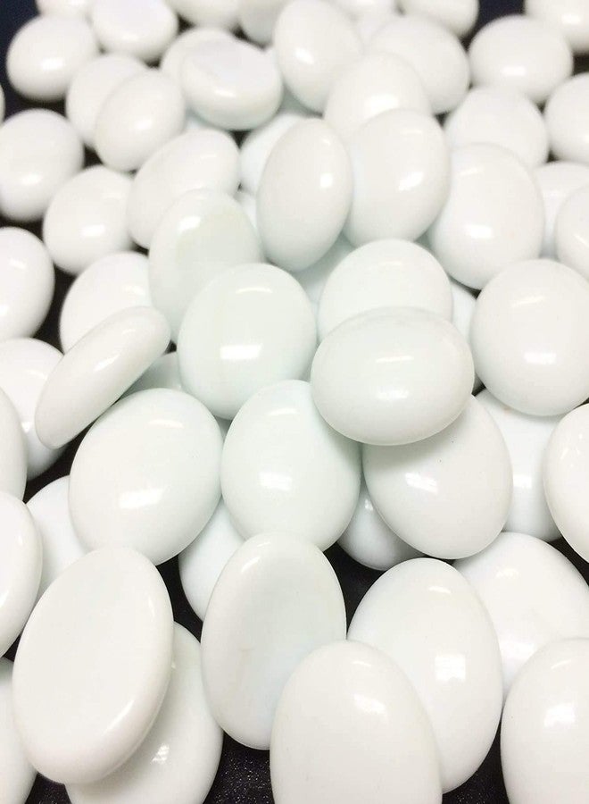 CMS Natural Decorative Polished White Pebbles Gravel Size White Synthetic River Pebbles, Decorative Accent Stones Vase Fillers (1 KG Bag) - Image 2